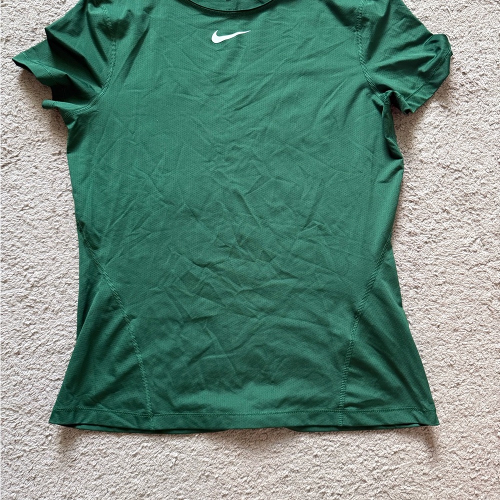 Nike Green Fitted Polo T-Shirt Short Sleeve